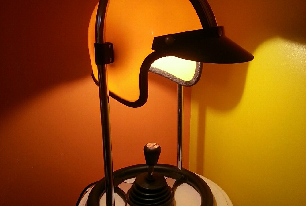 Lampe casque FF Leuchten jaune